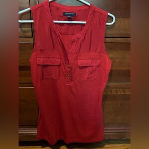 Banana Republic Red Sleeveless Tank Top